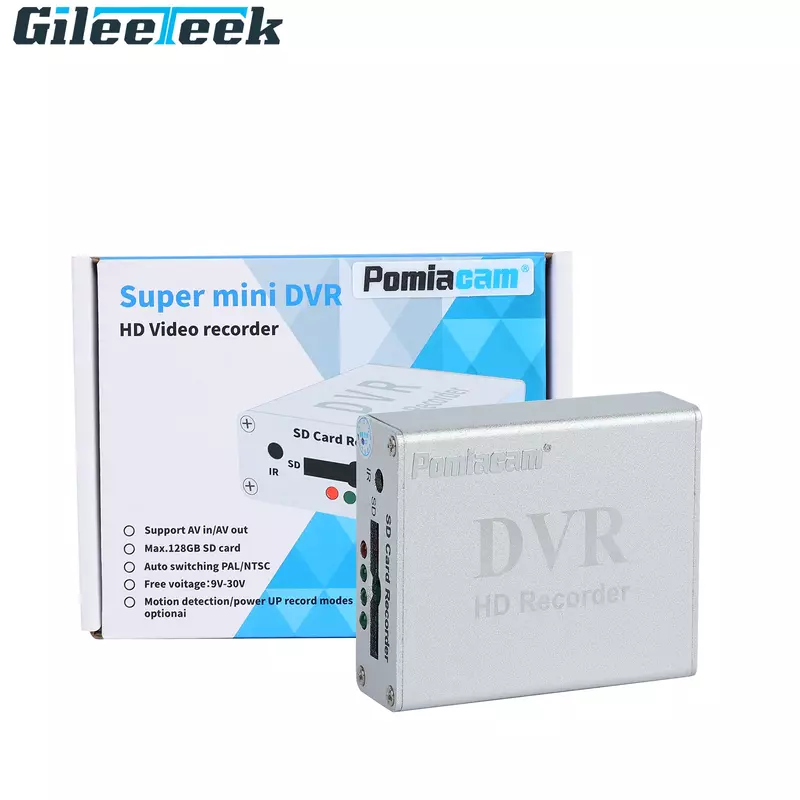 Mini DVR Video Recorder Board, 1 canal, suporte a cartão SD, HD em tempo real, compressão CCTV, 1 CH, novo, 5pcs