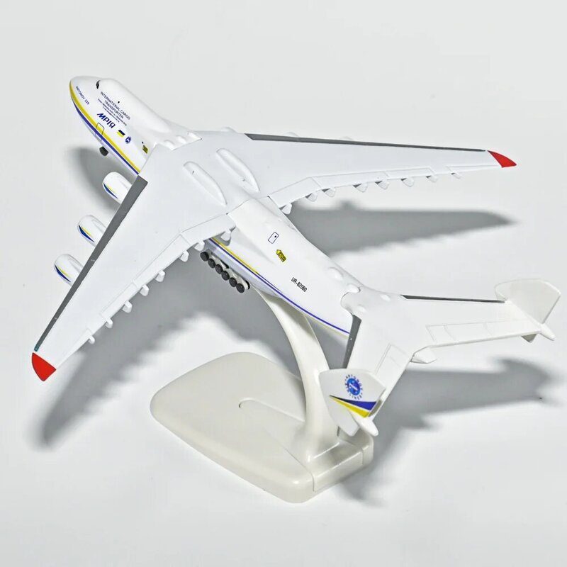 Modello di aeroplano modelli in scala da 20cm Antonov - an225 in metallo pressofuso processo applicabile agli aerei da collezione di aeroplani giocattolo per bambini