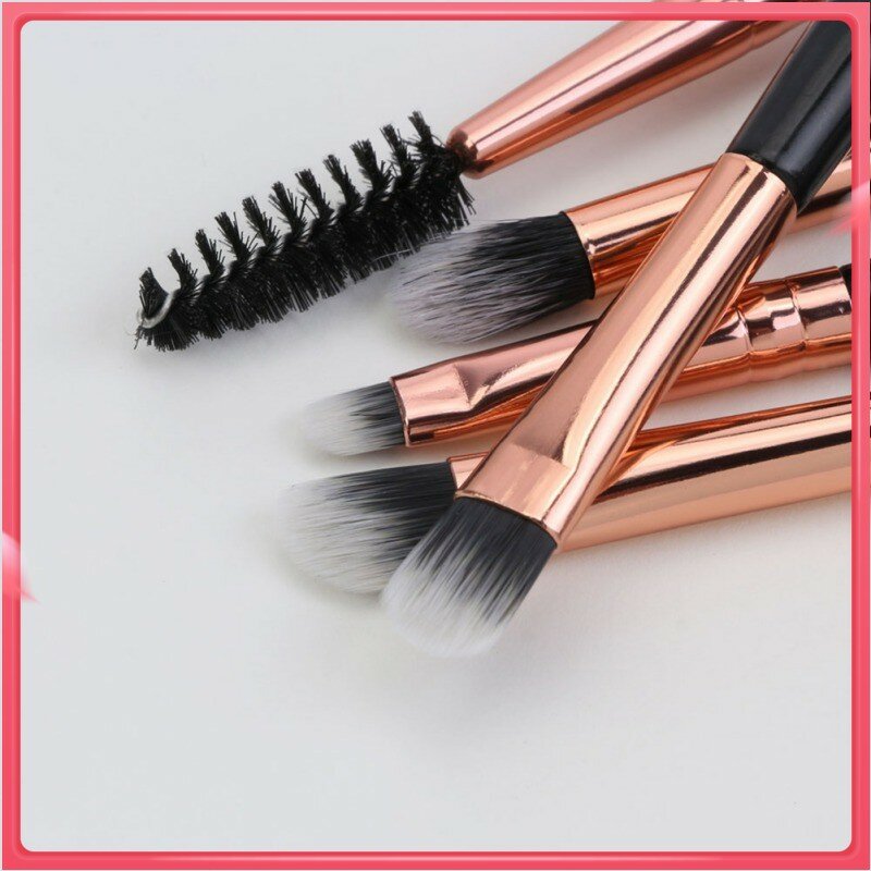Escova preta da sobrancelha para mulheres, 1 a 10pcs, escova angular lisa do eyeliner, ferramenta da composição do olho, cosmético profissional