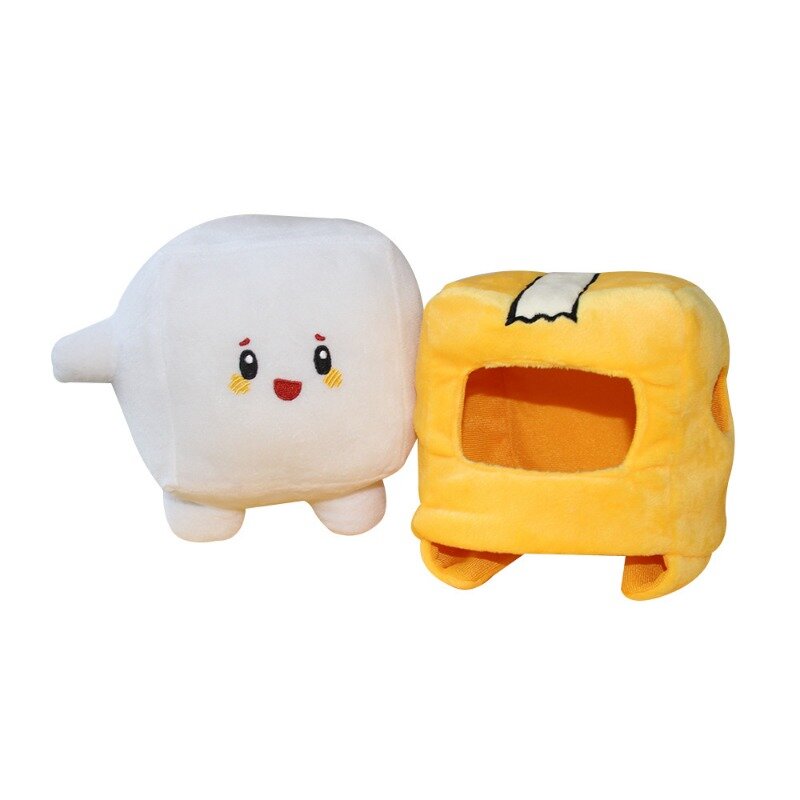 Kawaii chudy Box pluszowe Zabawki miękkie pudełkowate skaliste gałąź drzewa Anime Stich Foxy Lankybox Peluche Gigante Zabawki Dla Dzieci pluszowe