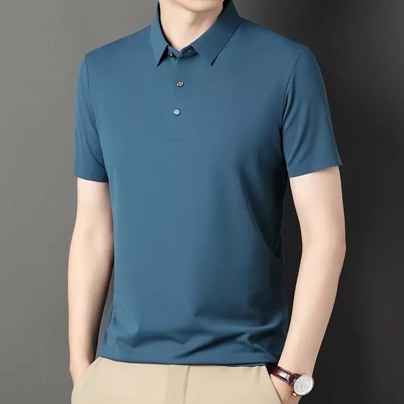 POLO Shirt Spring/summer New Men's Loose and Casual, Simple and Versatile Lapel, Business and Leisure