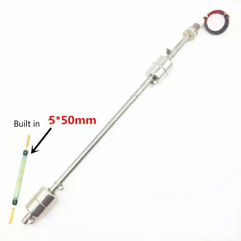 Adjustable Double Floating Ball Stainless Steel Level Automatic Control Switch Sensor Float Switch liquid water sensor 300-500MM