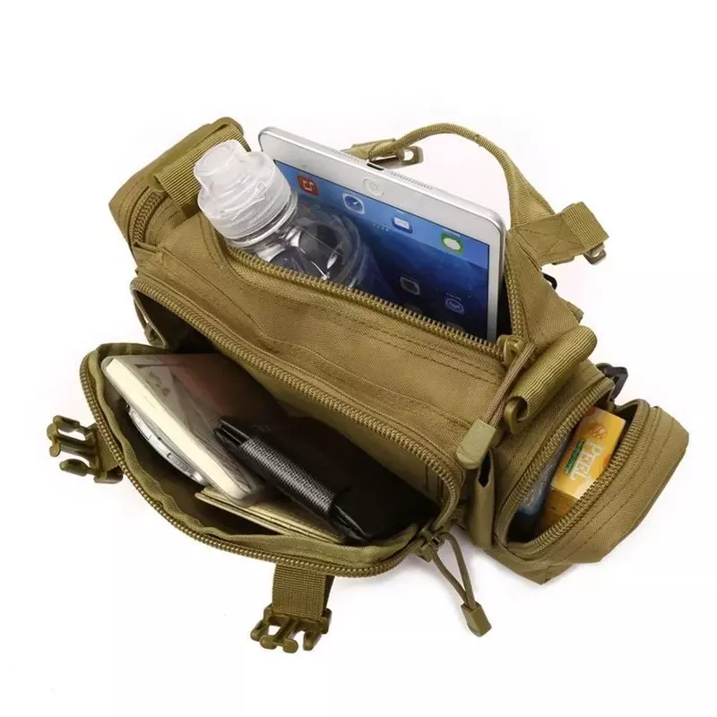 Tamanho grande mochila tática militar ao ar livre, pacote de cintura de caça, bolsa de camping e caminhadas para homens e mulheres