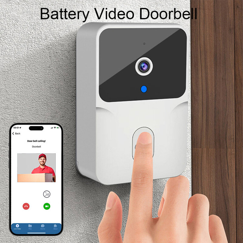 Wireless Camera Security Doorbell WiFi Outdoor HD Door Bell Night Vision Video Intercom Voice Change For Home Monitor Door Phone