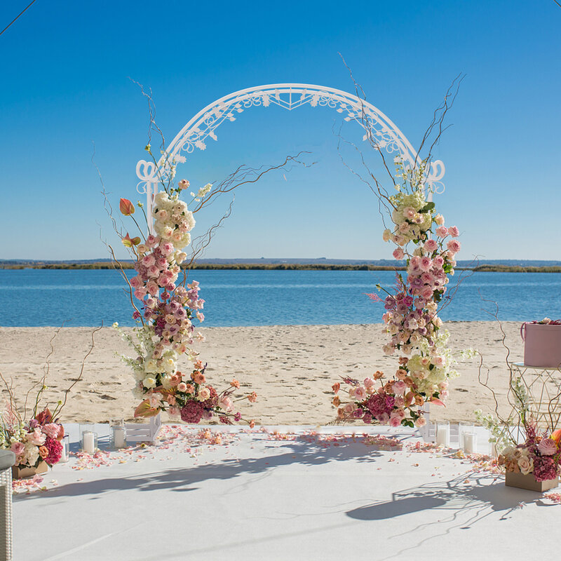 Glam Wedding Arch Stand fondale Stand Garden Plant Arbor per la festa nuziale, cerimonia nuziale