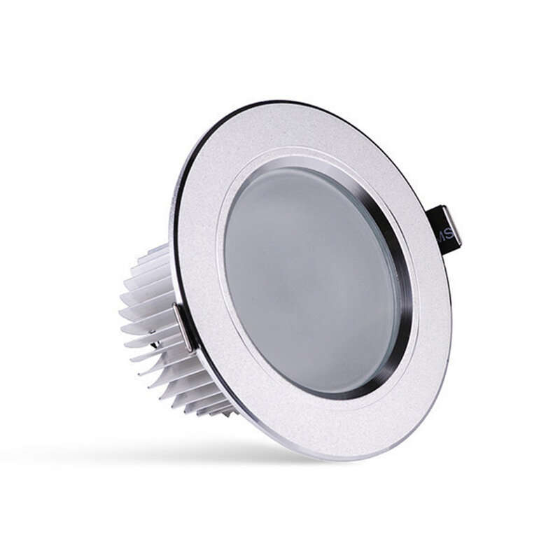 COB LED調光可能ダウンライト,埋め込み式シーリングライト,3年間の保証,5W, 10個