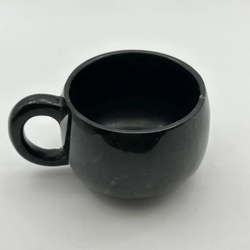 Authentische natürliche Medizin König Stein Wasser Tasse Original Design Original dunkelgrün Jade Kaffeetasse Paar