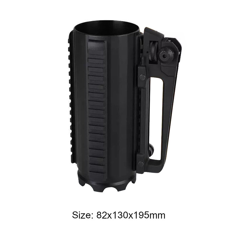 0.5L Tactical Beer Rail Mug Detachable Carry Battle Rail Mug Outdoor Hunting Sports Beer Cup Solid Beer Cup With Rail 캠핑용품