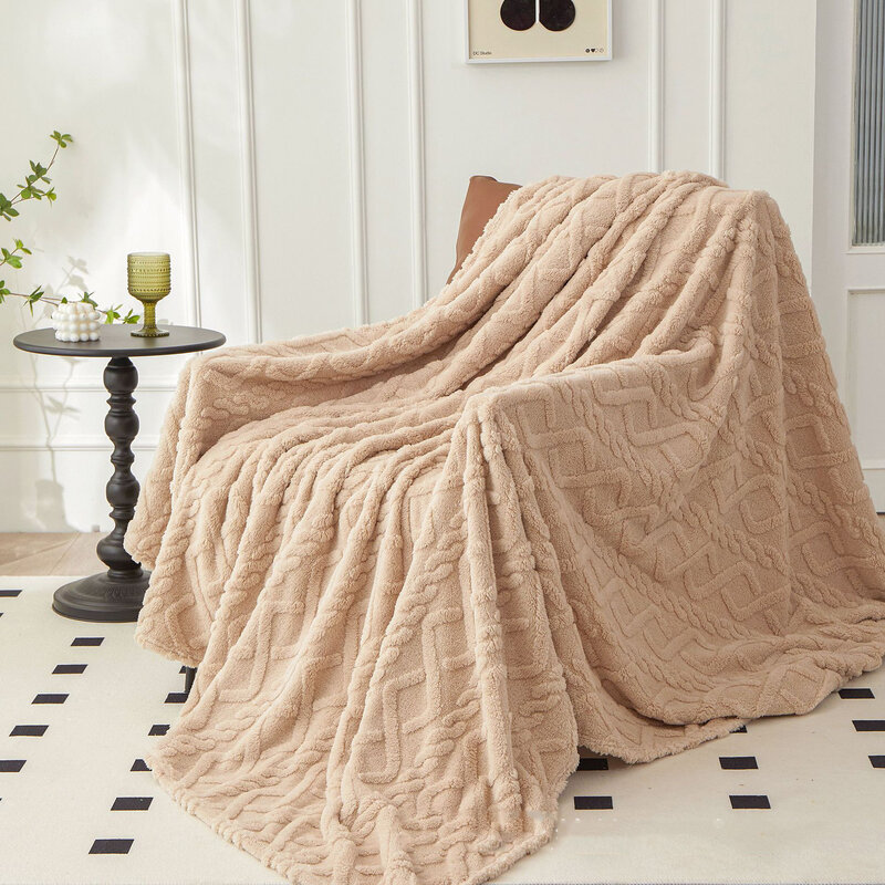 Новое зимнее одеяло, домашнее теплое мягкое покрывало из шерпы для дивана, покрывало для новорожденных, Детское покрывало, текстиль для путешествий, флисовое толстое теплое одеяло