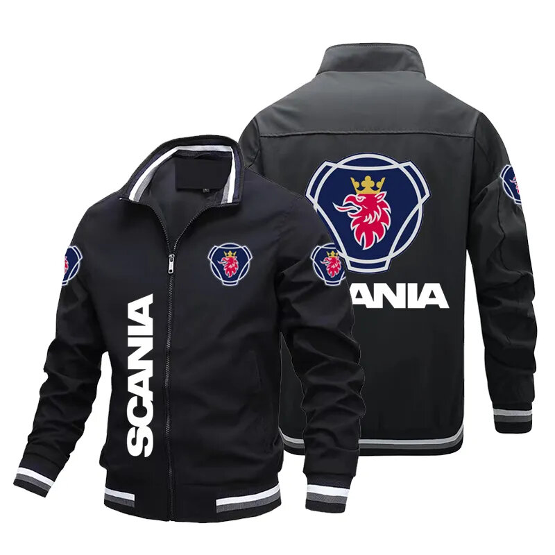 Новинка Осень-зима 2023, мужская куртка с логотипом мотоцикла, новая куртка, одежда с логотипом автомобиля, увеличенная спортивная куртка