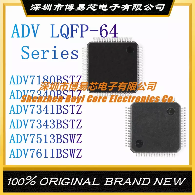 Paquete de carrete para LQFP-64, interfaz de vídeo, chip IC, ADV7180BSTZ, ADV7341BSTZ, ADV7343BSTZ, ADV7513BSWZ, ADV7611BSWZ