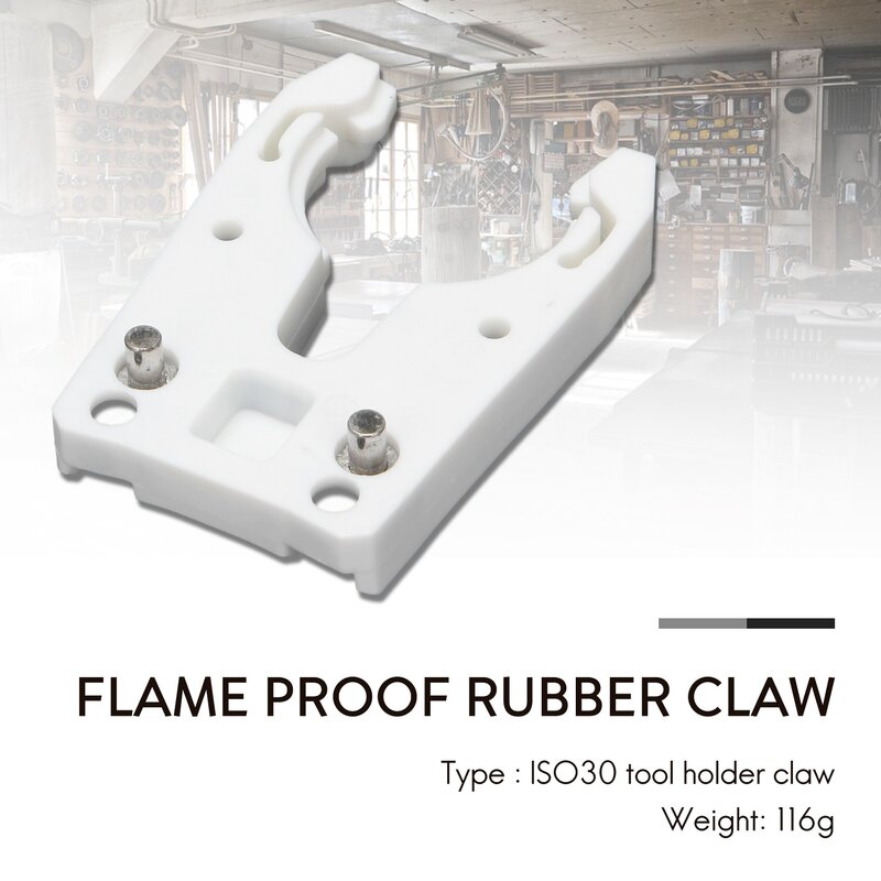 ISO30 Flame Proof Tool Holder, Ferro e ABS Clamp, Garra De Borracha, 5pcs por lote