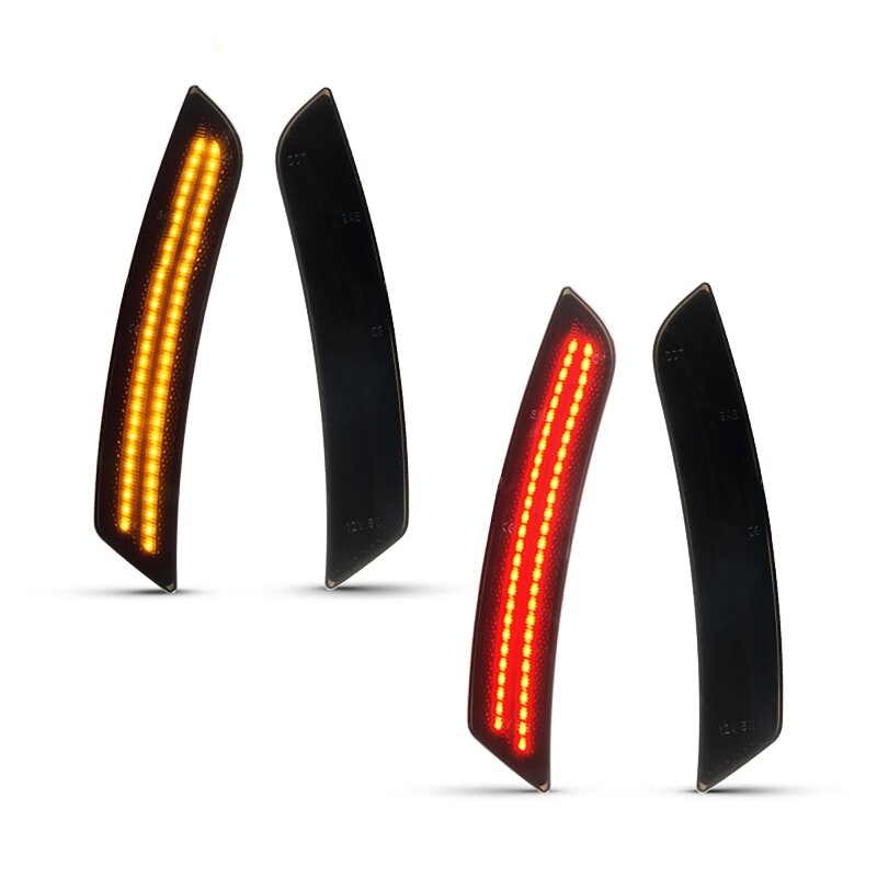 2 Pair Car Front Rear LED Bumper Side Marker Light Lamp For Chevy Camaro 2016-2022