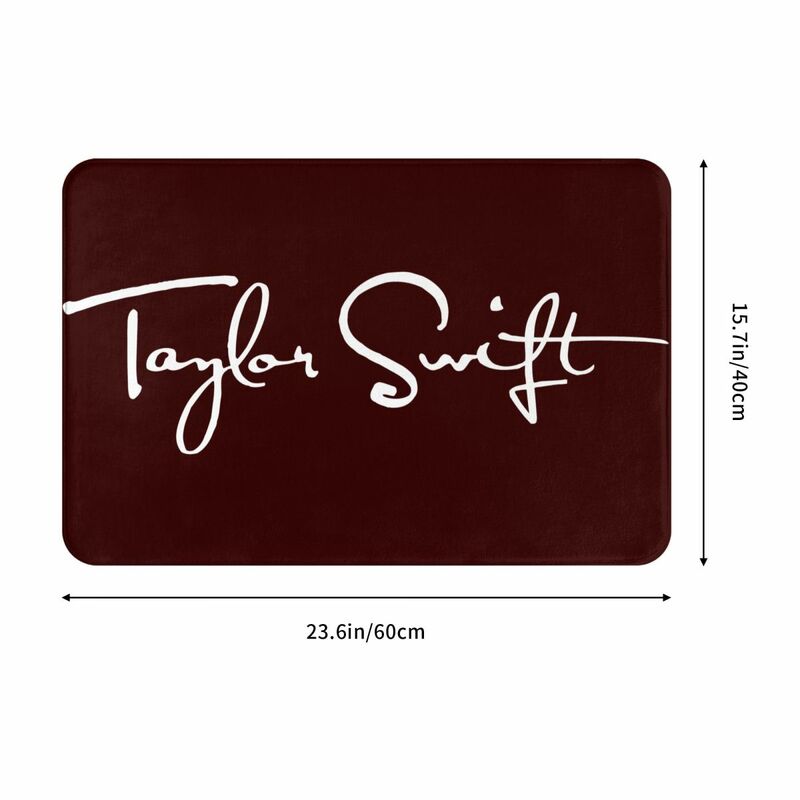 Keset Logo Taylor Swift Valentine, karpet dapur, karpet luar ruangan, dekorasi rumah