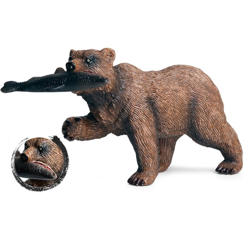 الدب نموذج ثابت تمثال الشكل بونساي ديكور مسرح تخطيط هواية جمع الدب تمثال الأطفال جودي حقيبة دروبشيبينغ