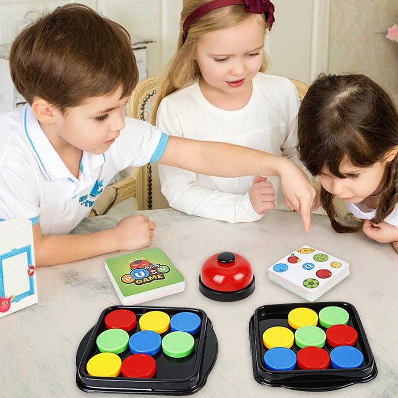 Montessori Puzzle Board Game, empurrar louco e empurrar jogo de mesa, pai-filho interativo, bola rapidamente, 3 + meninos e meninas