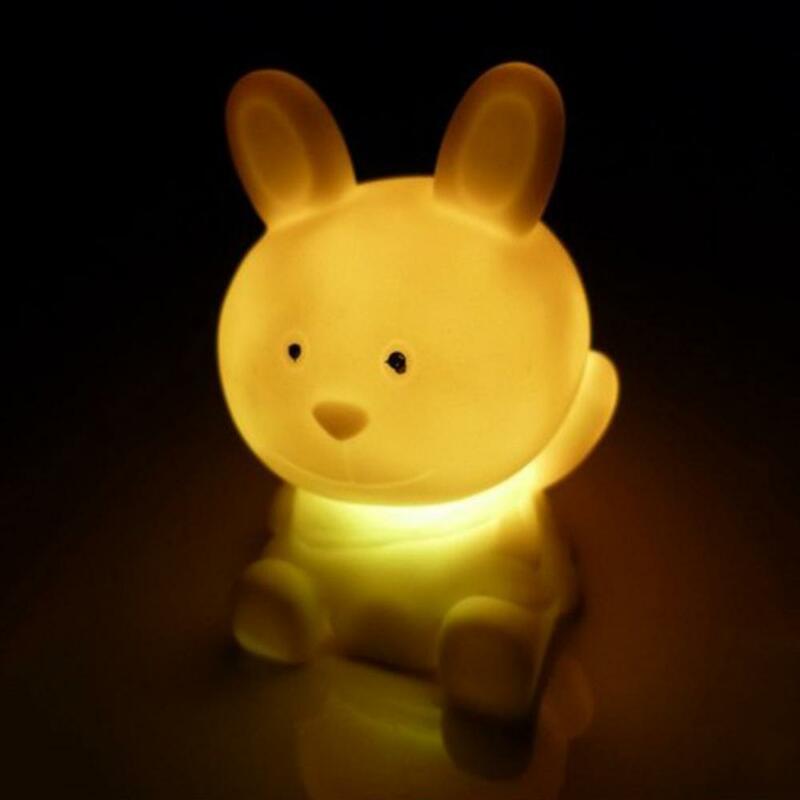 2024 adorabili luci notturne zodiaco cinese a forma di animale LED lampeggiante cambia colore Decor luce notturna arredamento camera da letto regalo per bambini