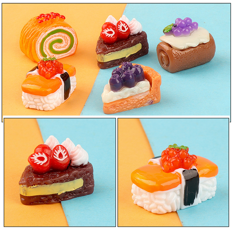 15 pezzi in miniatura Dessert House torte in miniatura Dessert caffè modello stile misto