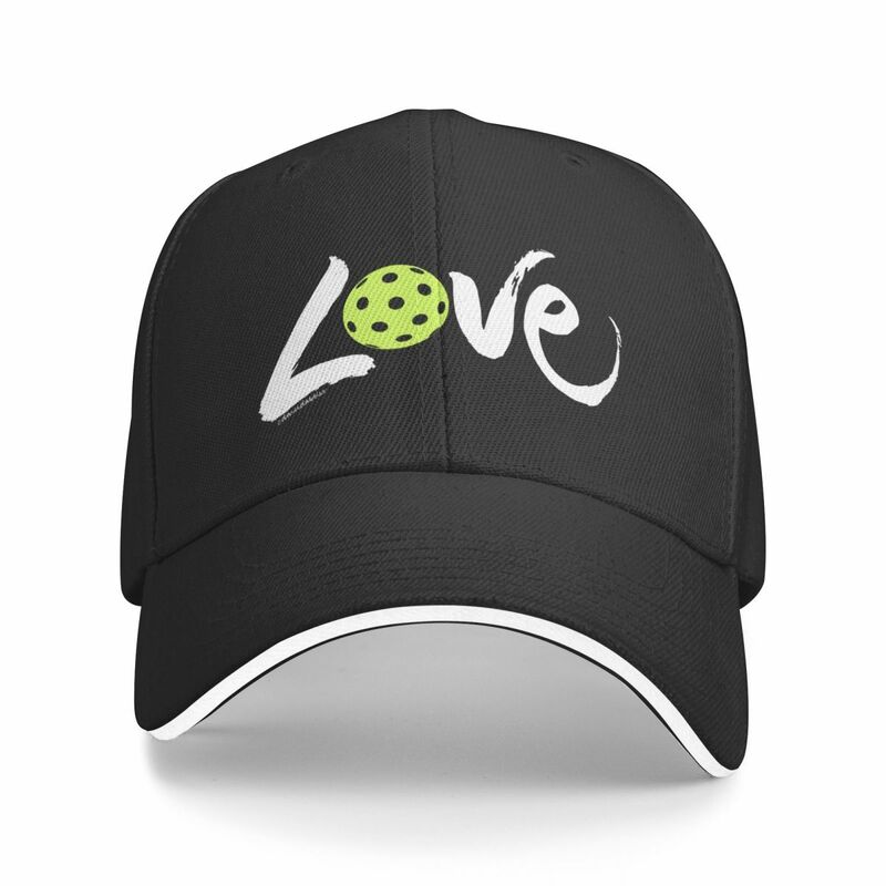 Baru Pickleball Cinta (tulisan putih) topi bisbol topi Trucker topi baru di dalam topi tas pantai untuk pria wanita