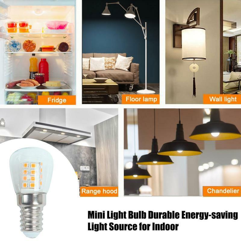 Reemplazo de bombilla de refrigerador para electrodomésticos, bombillas impermeables 360 de larga duración y ahorro de energía para lámparas de mesa, paisajismo