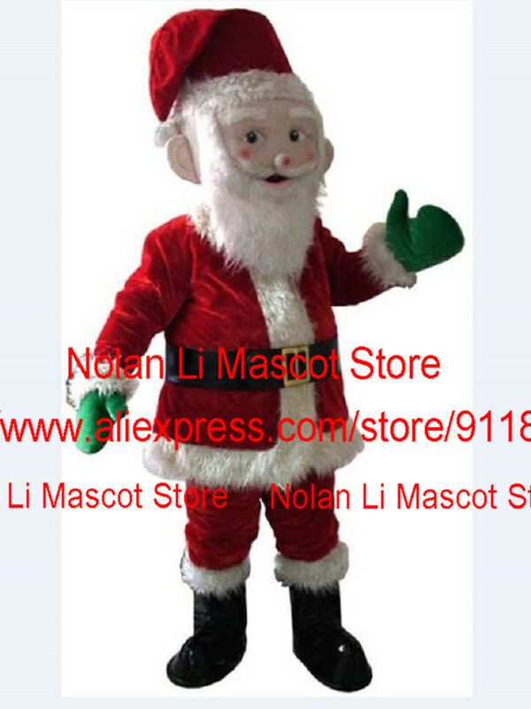 Disfraz de Mascota de dibujos animados de Papá Noel, alta calidad, Halloween, Pascua, fiesta de cumpleaños, regalo de celebración, 660