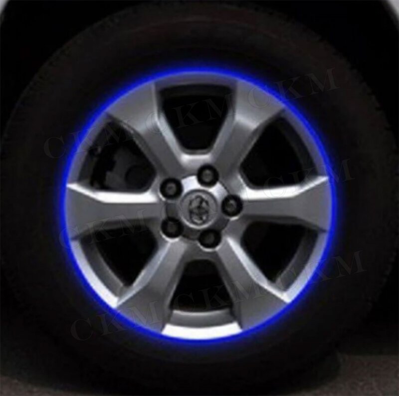 Светоотражающая лента для колес, наклейки на колеса 14, 17 или 18 дюймов для велосипеда и мотоцикла