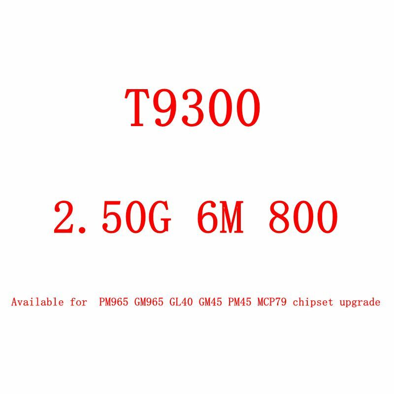 Duo do núcleo 2 do processador central do portátil do caderno, PGA478, T7250, T7300, T7500, T7700, T7800, T8100, T8300, T9300, T9500, X7900, X9000