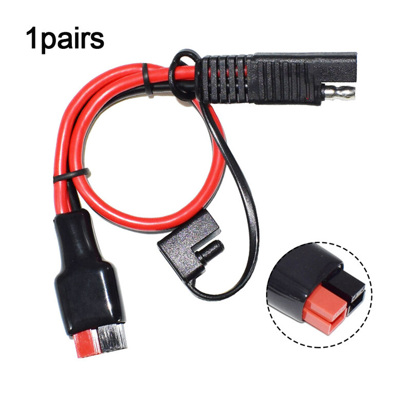 1 Pair 12 Gauge 30A 360W Plug To SAE Cable Connector Pure Copper For Anderson Electrical Equipment Supplies