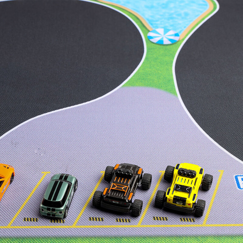 Alfombrilla de goma de carreras Turbo portátil, accesorio de pista de Mini coche RC para coche de carreras de mesa, 50x95cm, 160x90cm, 120x80cm, 1:76