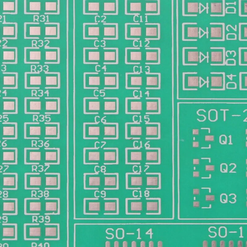 10 Buah PCB Satu Sisi 0805 1206 SOT23 50x60MM 1.6MM Papan PCB DIY Papan PCB SMD