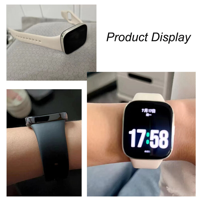 Tali silikon untuk Xiaomi Redmi Watch 3, tali silikon untuk jam Redmi 3 tali gelang pengganti Correa
