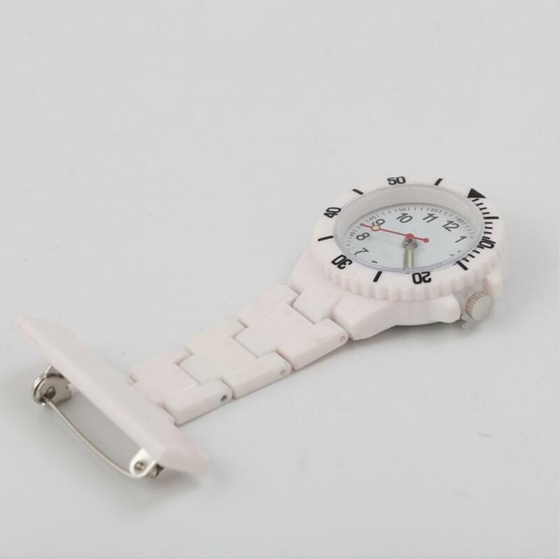 Luminous Round Dial Clip-on Brooch Pendant Hanging Quartz Nurse Pocket Watch Mini Clock Brooch Retractable For Doctor Hospita