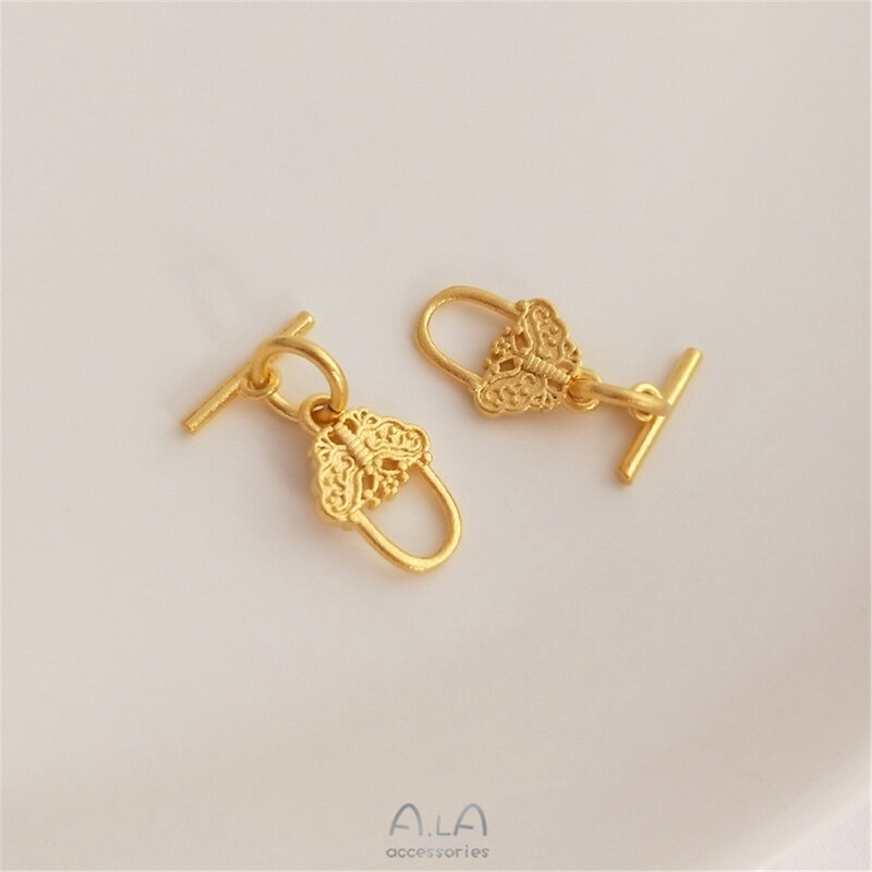 Sand Gold Bow Small Flower OT Buckle Handmade Accessories DIY Bracelet Necklace Jewelry Buckle Connection Buckle Buckle Buckle
