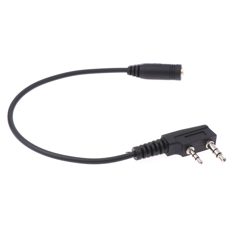 2 Pin K1 To 3.5MM Female Audio Phone Earphone Transfer Cable For TYT For UV5R 888S Walkie Talkie Headset Adapter