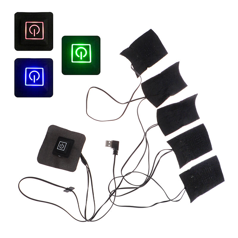 USB Elektrische Beheizte Jacke Heizung Pad Outdoor Themal Warm Winter Heizung Weste Pads Für DIY Erhitzt Kleidung USB 5V carbon Faser