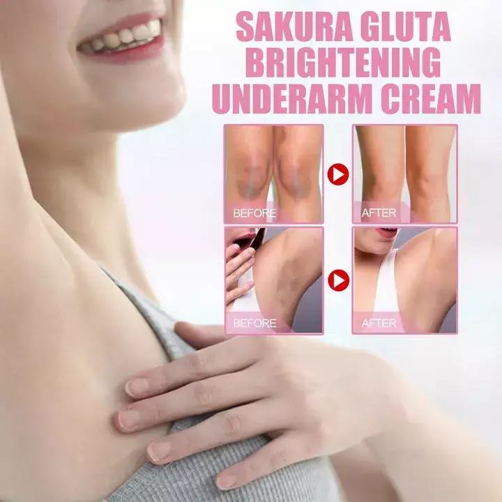 Achsel aufhellung creme natürlicher Sakura-Extrakt feuchtigkeit spendende Anti-Falten-Straffung White ning Booster Körper lotion für Frauen 30ml