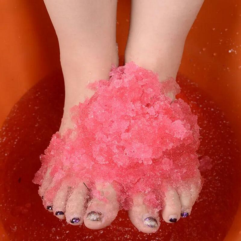 60g! 2 pezzi Rose Bubble Bath Powder pediluvio Crystal Body Foot Salt SPA esfoliazione bagno fango Scruber Care Skin Spa Pedicure