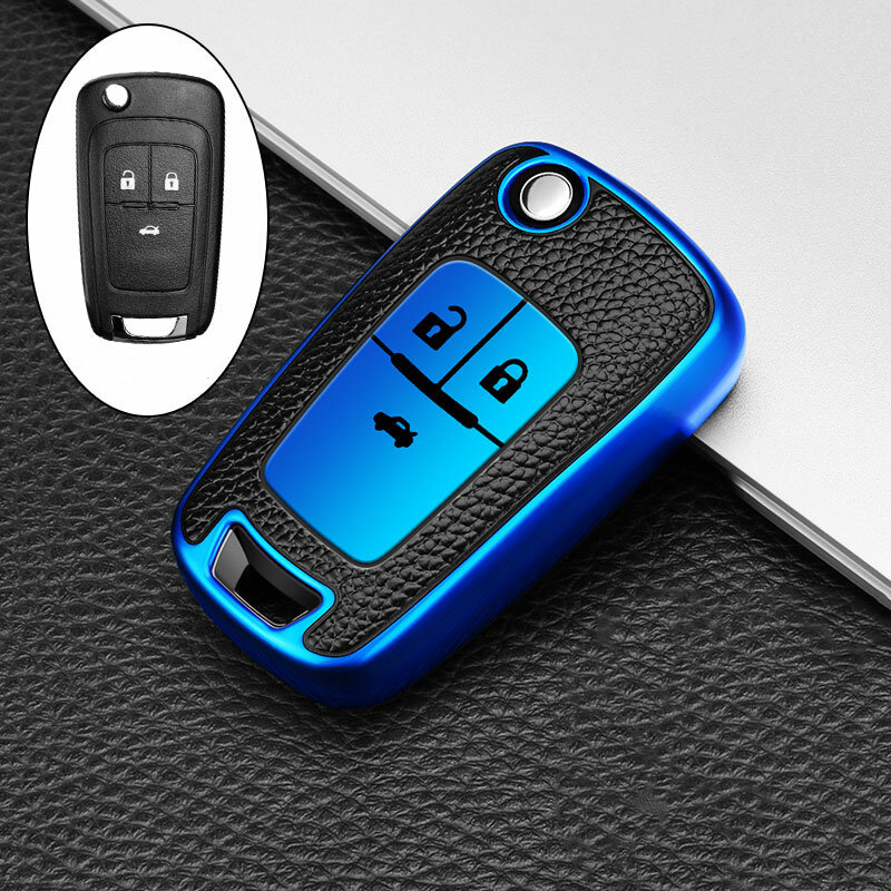 3/4 Buttons TPU Leather Car Key Case Cover Shell Fob For Chevrolet Cruze Aveo Camaro Epica Lova Sail Spark Opel Astra Corsa