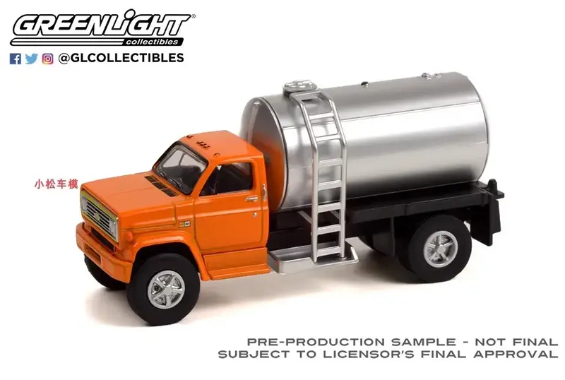 Brinquedos diecast do carro do modelo da liga do metal para a coleção do presente, caminhão do adubo de Chevrolet C-60, W1294, 1:64