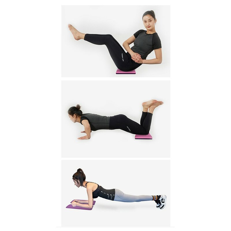 Kussen Yoga Matten Modieuze Yoga Fitness Gym Onvervormbare Knie Lichtgewicht Mat Mini Pad Pilates Willekeurige Kleur