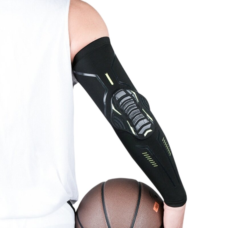 通気性のあるアーム肘パッドクラッシュプルーフスポーツコンプレッションアーム肘アームウォーマーパッド