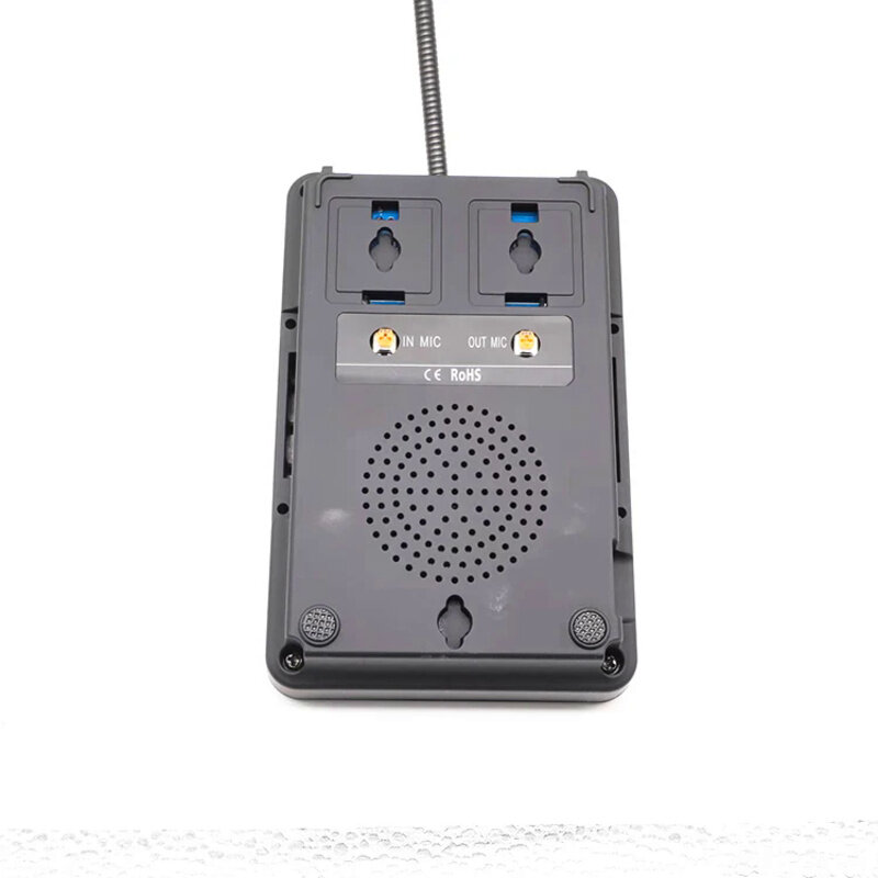5W Dual Way Window Counter Intercom Counter Interphone System For Restaurant Bank Office Store