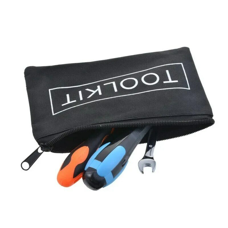 Bolsa de herramientas de tela Oxford resistente, diseño grueso, resistente al agua, cinturón ancho de electricista, Kit de soporte, bolsillos