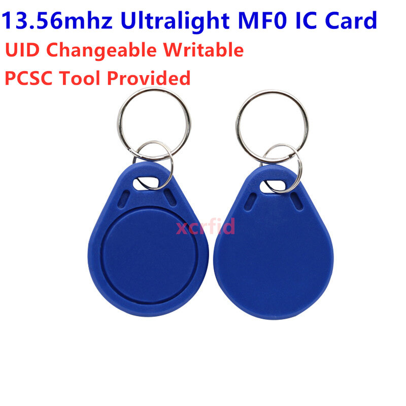 UID Veränderbar NFC Karte MF0 13,56 Mhz Ultraleicht EV1 Smart Tag Aufkleber UID Beschreibbar Chinesischen Magie Karte Kopieren Klon