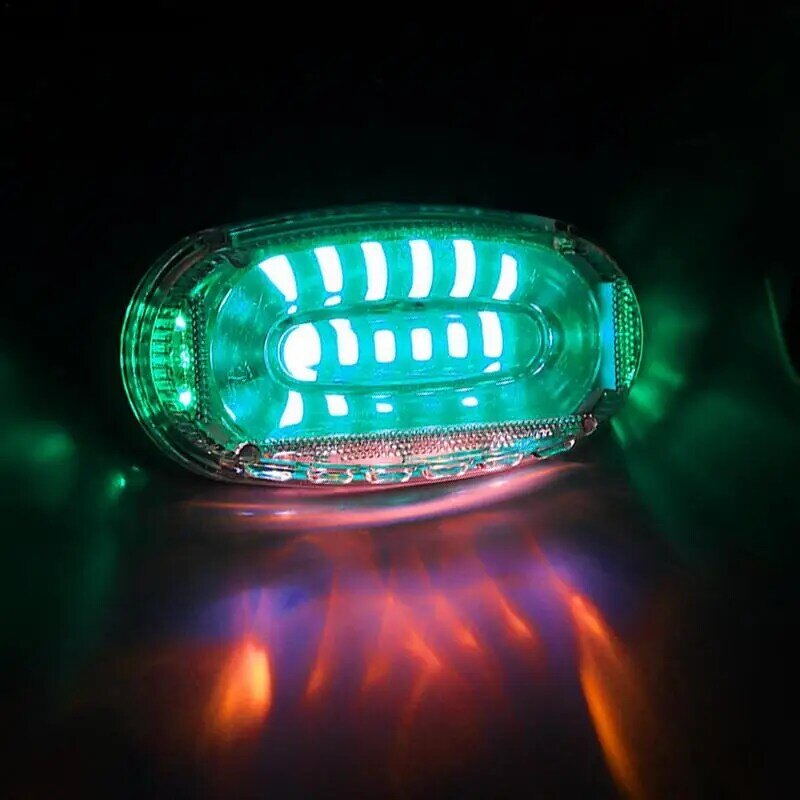 Luci per rimorchio a LED indicatori rettangolari luce di ingombro laterale luce di ingombro accessorio di sicurezza notturna antipolvere impermeabile 5 colori