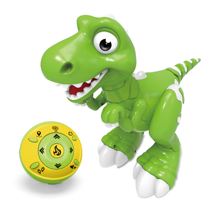 Juguete electrónico de dinosaurio para niño y niña, 908A, inteligente, iteractivo, Robot RC, baile, caminar, seguimiento de pulverización, regalo de período jurásico