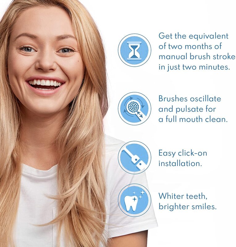 หัวแปรงสีฟันไฟฟ้า8/12/16/20ชิ้นสำหรับเปลี่ยนหัวแปรงสีฟันในช่องปาก B แปรงหัว SB-17A หัวแปรงสีฟัน
