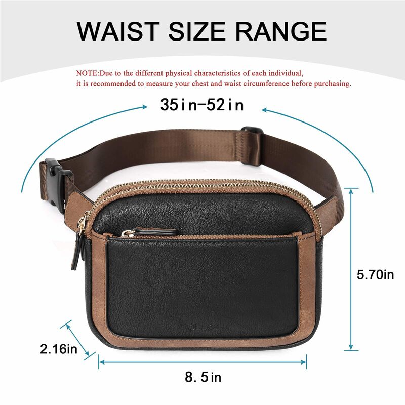 2024 New Trendy Brand PU Waist Printing Leather Crossbody Large Bag Capacity Bags