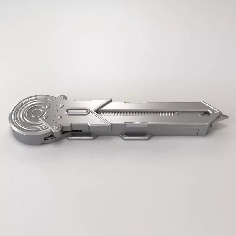 Properti Cosplay lengan Mini, mainan pedang merenggang Anti stres bongkar pisau hadiah kreatif