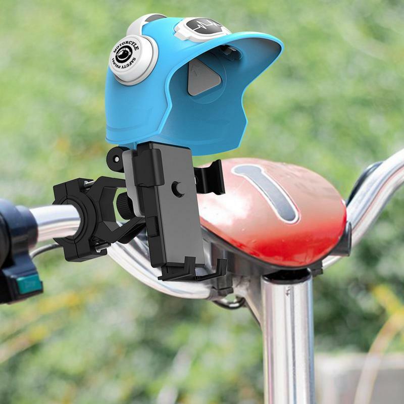 Universal Motorcycle Handlebar Phone Holders, Phone Mount, Stand com viseira solar, navegação GPS, suporte de suporte, pára-sol